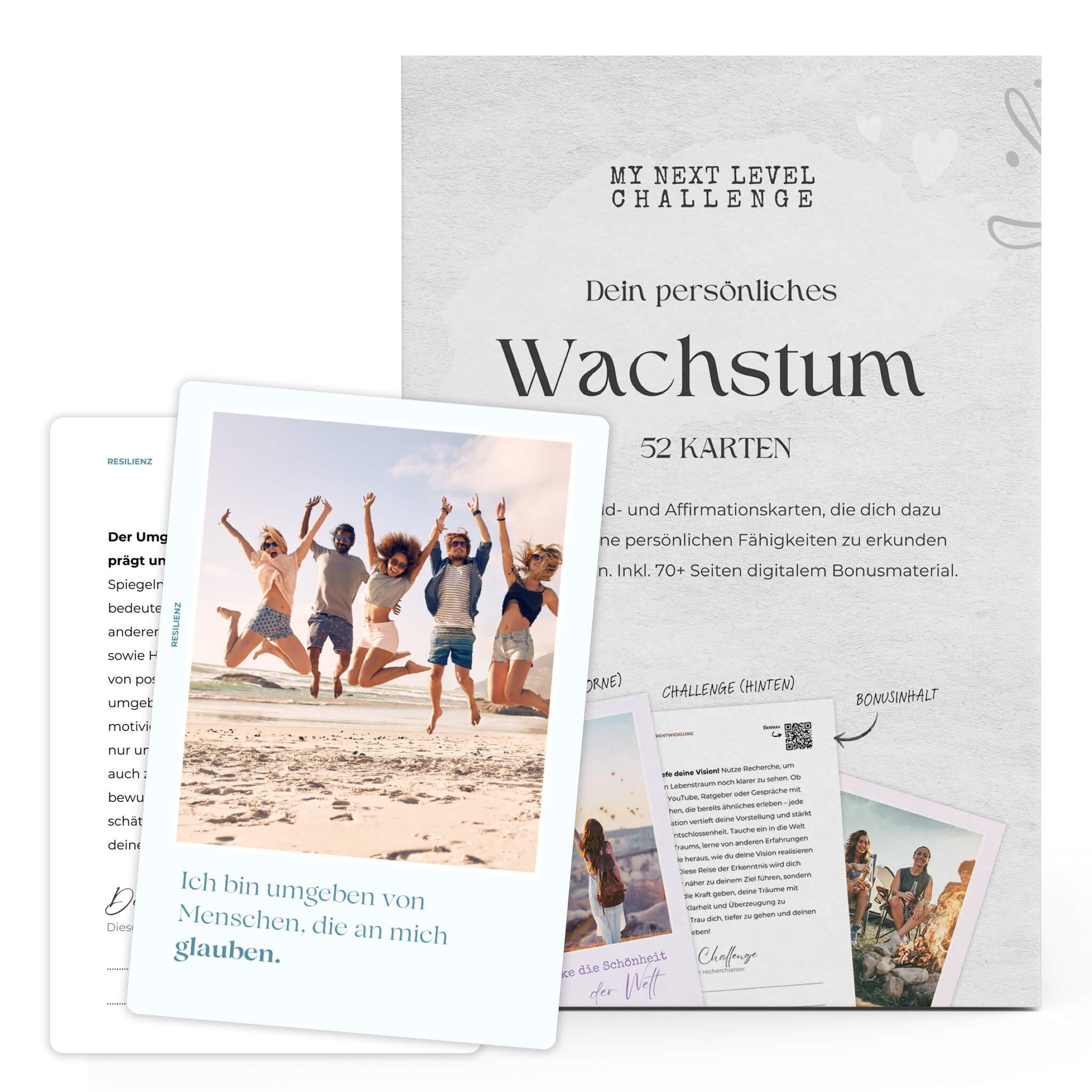 Dein persönliches Wachstum – 52 Challenges & Affirmationskarten