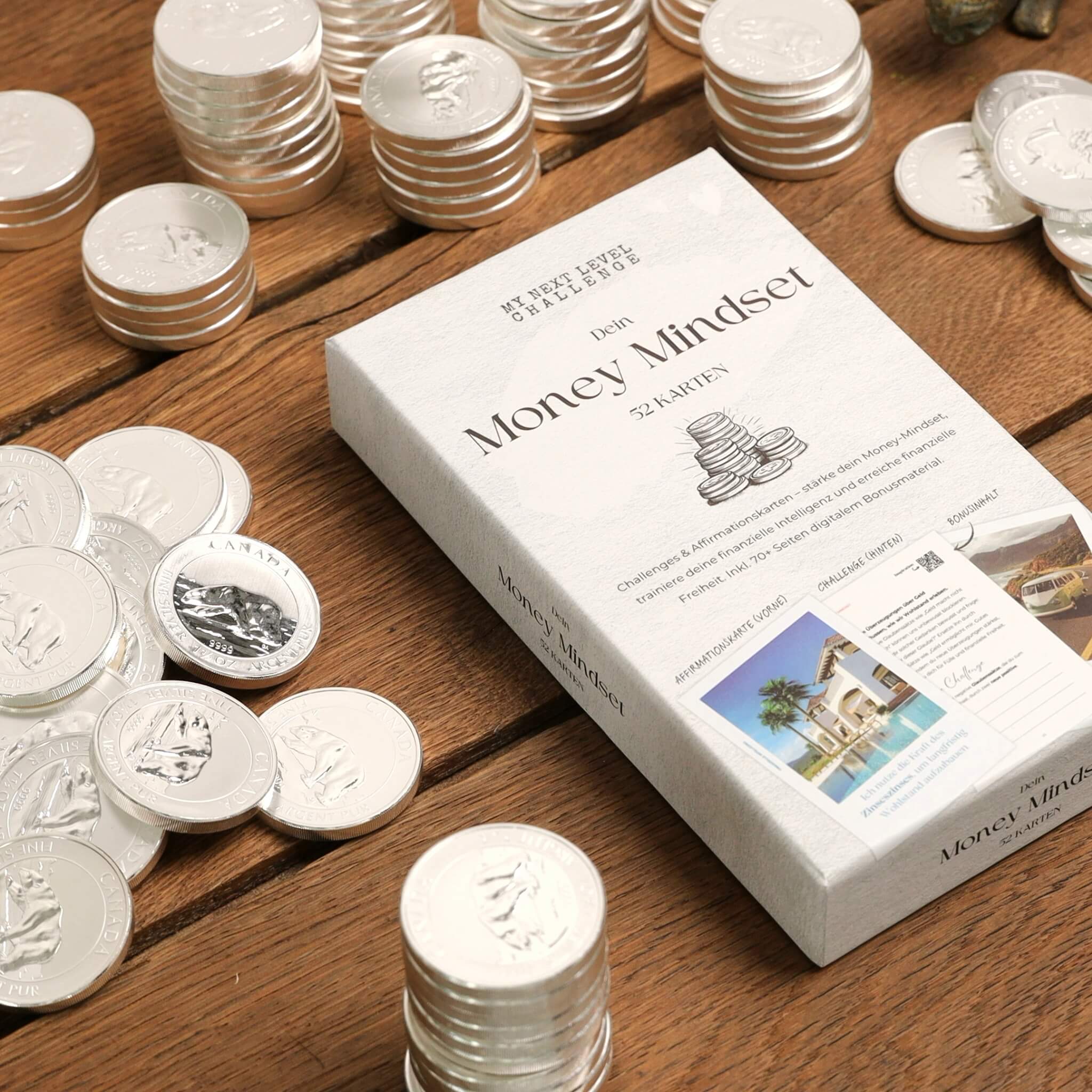Dein Money Mindset – 52 Challenges & Affirmationskarten für finanzielle Freiheit