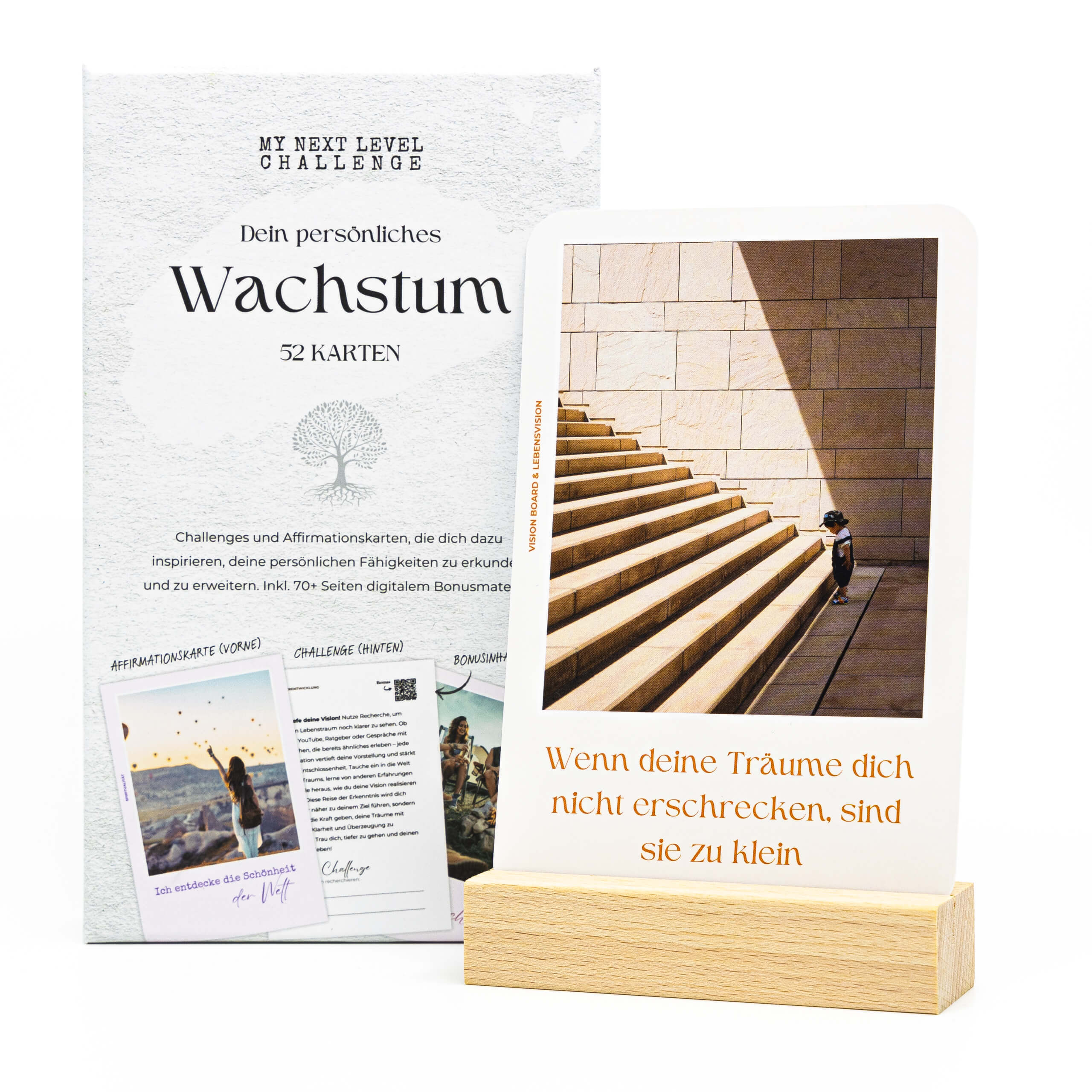 Dein persönliches Wachstum – 52 Challenges & Affirmationskarten