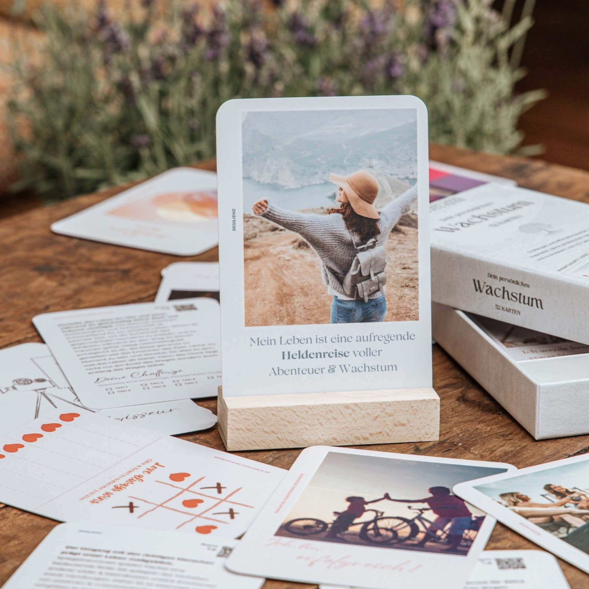 Dein persönliches Wachstum – 52 Challenges & Affirmationskarten