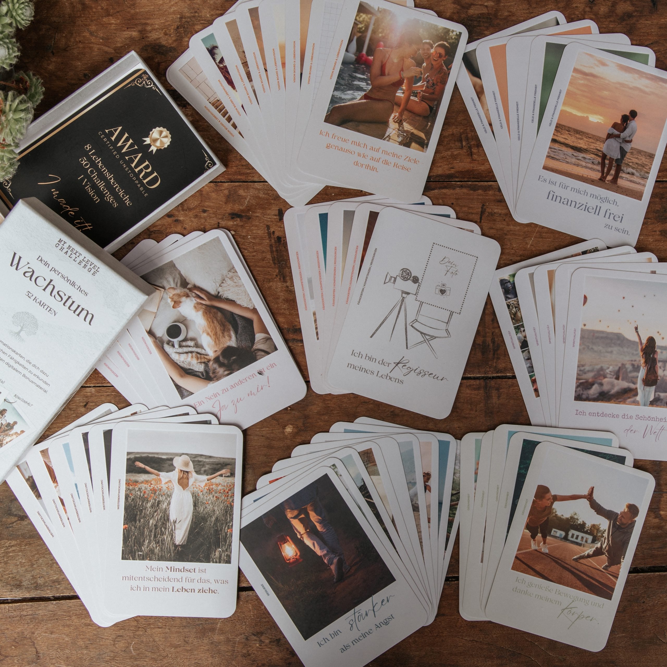 Dein persönliches Wachstum – 52 Challenges & Affirmationskarten