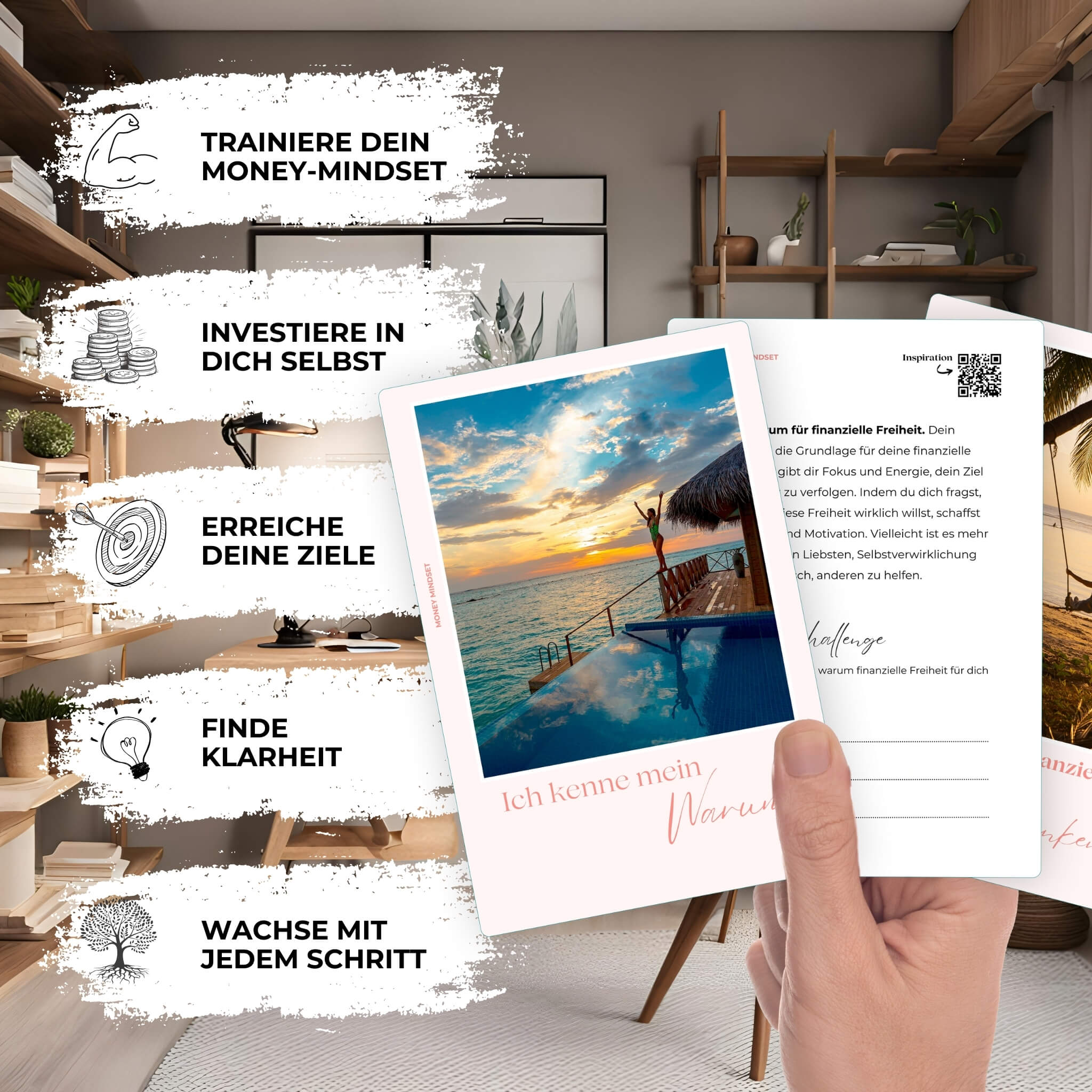 Dein Money Mindset – 52 Challenges & Affirmationskarten für finanzielle Freiheit