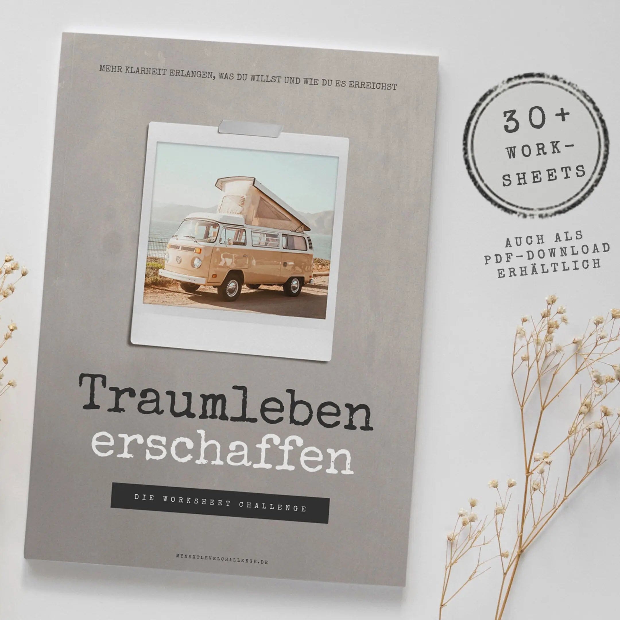 "Traumleben Erschaffen" - Die Worksheet Challenge als DINA4 Workbook mynextlevelchallenge