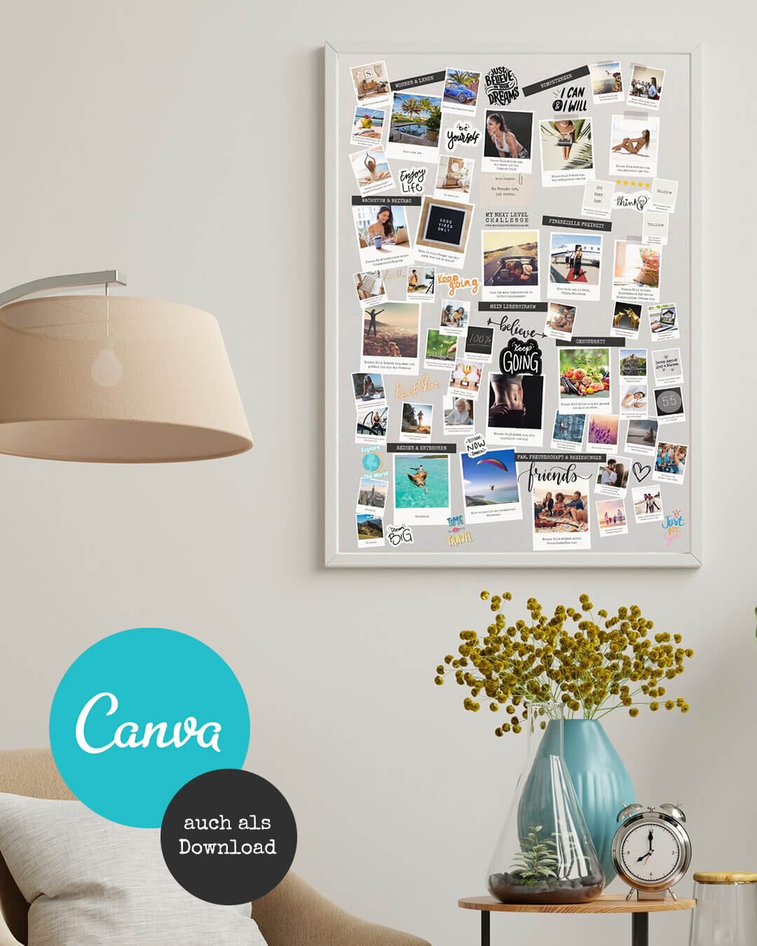Visionboard Vorlage als Poster (Standalone Edition)